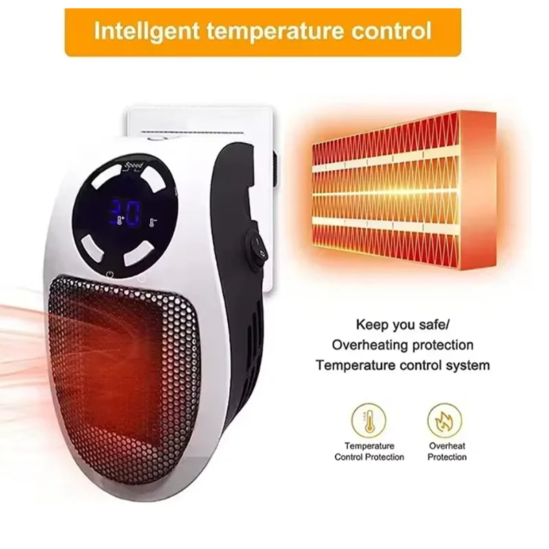 High quality Winter Electric Heater for Home Portable Convenient Wall Mounted Room Heating Warm Blower Warmer Machine Appliance